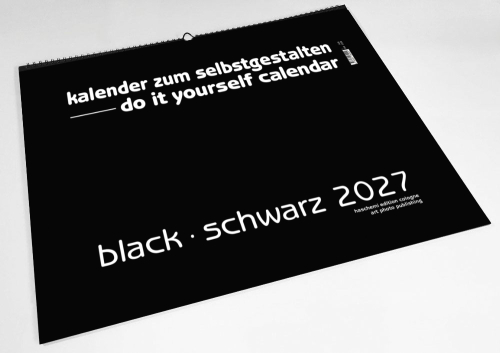 BLACK . SCHWARZ BLANKOKALENDER . DIY . BASTEL . SELBSTGESTALTEN